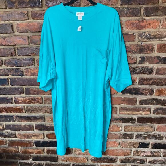 NWT Vintage Laura Tyler Green Moo Moo Tee Sleep Shirt Women's Plus One Size - Picture 1 of 4